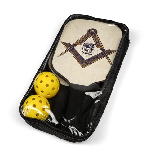 Mason Square & Compass Pickleball Kit