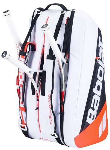 Babolat Pure Strike 4th Gen Racquet Holder x12 Tennis Bag (White/Red)