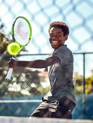 2 Player Lightweight Tennis Racket Training Set - 27-inch Adult Recreational Rackets for Men, Women, and Youth - Two-Color Variety Pack with Enhanced Grip Tape and Carry Bag for Easy Transport