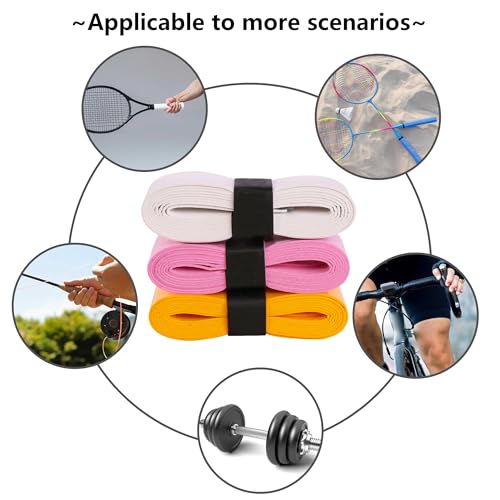 XIPEGPA 20 PCS Tennis Racket Grip Tape Badminton Racket Grip Tape for Tennis Badminton Squash Rackets