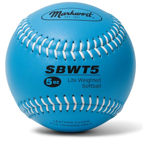 Markwort Weighted 12-Inch Softballs-Leather Cover - color: Col.Blue
