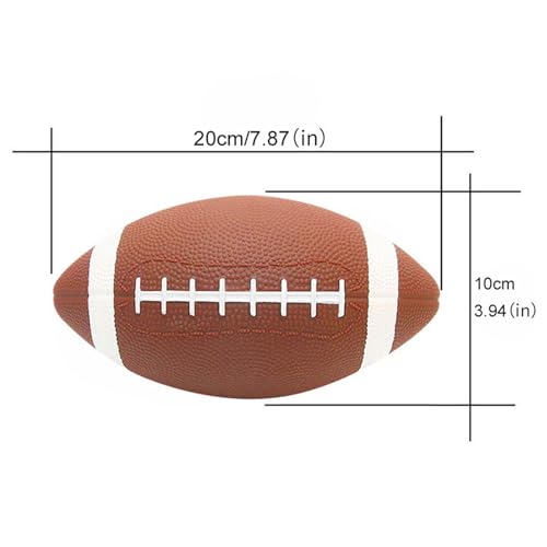 American Football Ball – PVC 20x10cm | Non Slip Synthetic Leather High Performance Training Football Durable Sports Ball for Boys Girls Outdoor Indoor Play Coordination and Fitness