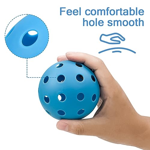 6 Pack Sports Outdoor Pickleballs - 40 Pickleball Balls - USA Pickleball Balls (USAPA) Approved - Official US Open Ball - color: Deep Blue, style: 12 - Pack