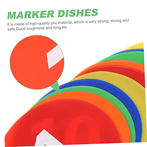 UPKOCH 1set Reusable Sports Markers for Football Training Non-Fading Soccer Markers Patterns for Indoor and Outdoor Agility Drills