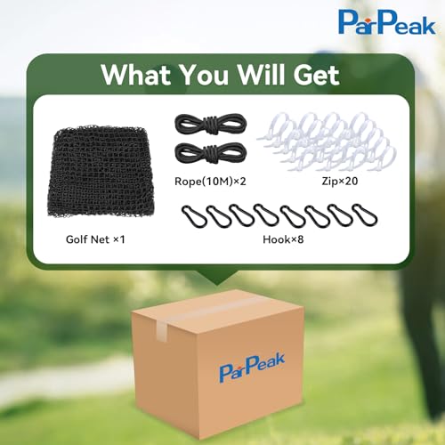 Golf Nets Practice,Sports Nets for Backyard Driving Real Golf Balls10ft to 60ft, Ball Stop Netting for Garage Swing Training, Indoor Outdoor Nylon Heavy Duty Soccer, Basketball, Pickleball Accessories - size: 10ft×60ft
