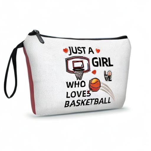 Basketball Make Up Bag for Girls Birthday Gifts for Basketball Players Teen Girls Woman Unique - color: basketball1
