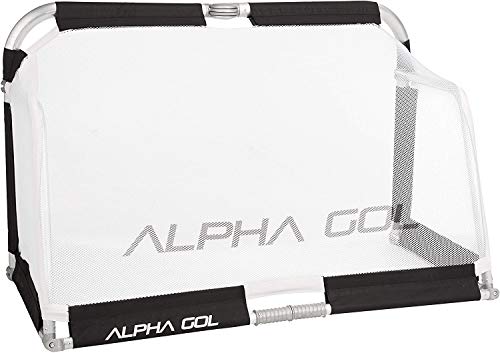 Alpha Goal - The Original All Aluminum Folding Goal with Carry Bag. Pro Grade Quick Folding Aluminum Folding Goal Bag inlcluded. Sizes 4'x2.5', 5'x3', 6'x4'. - color: Black, size: 5x3