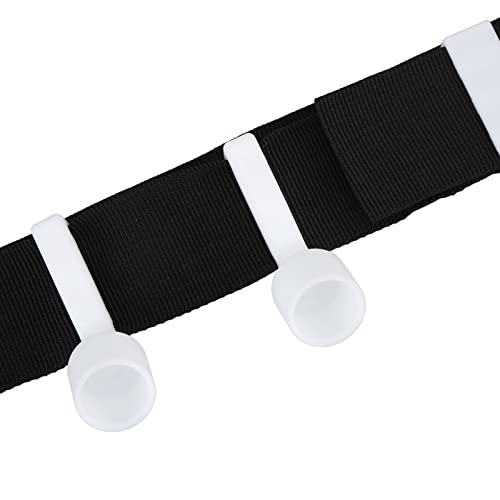 Adjustable Flag Football Set 5 PCS Adjustable Flag Football Belts, with D for Youth Adults Training Game - color: Black