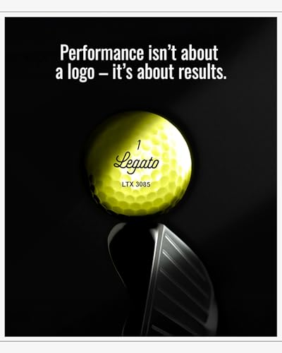 Legato Golf Balls LTX3085 | Maximized Distance with Soft Feel | 3 Piece | Urethane Cover | 85 Compression - color: Yellow 1 DZ