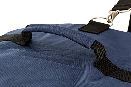 Heavy Duty Cargo Duffel Large Sport Gear Drum Set Equipment Hardware Travel Bag Rooftop Rack Bag - color: Navy, size: 21" x 10" x 9"