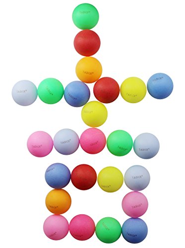 50 Pack Ping Pong Balls Assorted Color Washable Plastic Table Tennis Ball