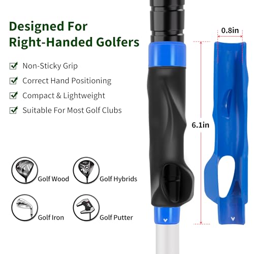 Golf Swing Trainer & Golf Grip Trainer Set, Perfect Training Aid for Improving Swing Technique and Grip Position, Ideal for Beginners and Professionals