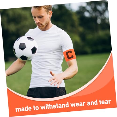 SUPVOX 4pcs Elastic Soccer Captain Armbands for Youth and Adults Team Sports Badge Stylish for Football Rugby and Basketball Games