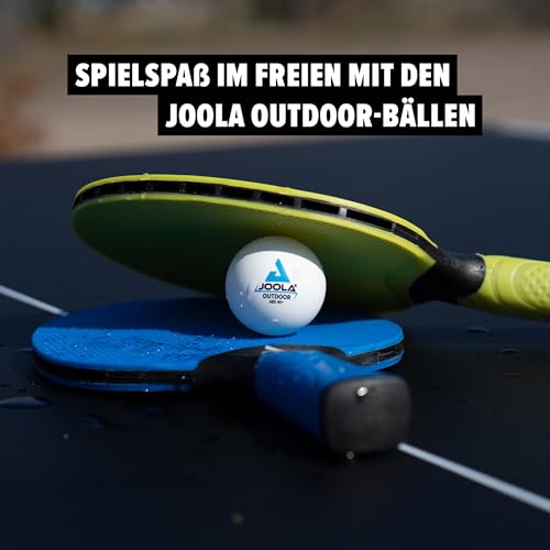 JOOLA Outdoor Table Tennis Balls - 6 Pack of 40mm Regulation Size Ping Pong Balls for Training and Recreational Play - Fun as a Cat Toy - Indoor and Outdoor Compatible- White