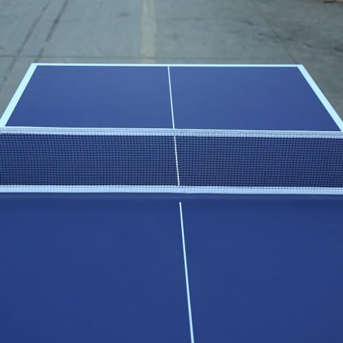 6ft Mid-Size Table Tennis Table, Portable Ping Pong Table Set with Net, Handle, 3 Balls, 2 Rackets Indoor&Outdoor Foldable Sports Set for Game Rooms, Apartments Blue One Size