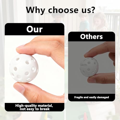 Practice Golf Balls 12-Pack, 4.2cm Durable Plastic Golf Training Balls with Holes, 6 Bright Colours for Indoor & Outdoor Use, High Visibility, Realistic Flight for Garden, Backyard, Limited
