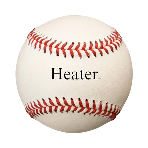 Heater Sports Leather Pitching Machine Baseballs, Low Profile Seams for Greater Accuracy, Batting Practice Training Balls Safe for Aluminum, Wooden or Composite Bats, 12 Pack