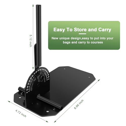 Golf Alignment Stick Holder with Holder Angle Plate,Professional Swing Trainer,Golf Swing Plane Trainer Aid for Aiming Putting Swing,Golf Teaching, Multi-Functional for All Levels of Golfer