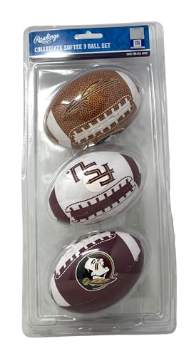 Rawlings NCAA 3 Pack Softee Football, 5", Team Colors - style: Florida State