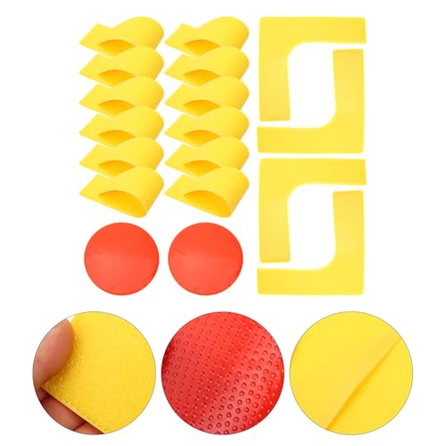 Toddmomy Football Training Markers Set 23cm and Rectangular Flat Spot Markers Agility and Balance Training Sports Field Marking Equipment for Indoor and Outdoor Use