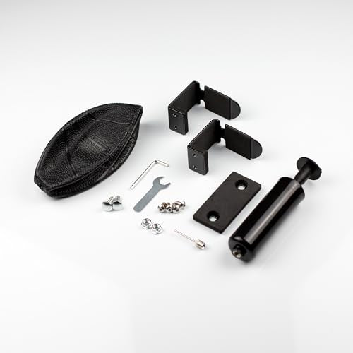 Black Mini Basketball Rim Set, Includes: Chain Net, 2 Door Hooks, Ball, Ball Pump, Screws, 9-inch Hoop with 6 Hooks