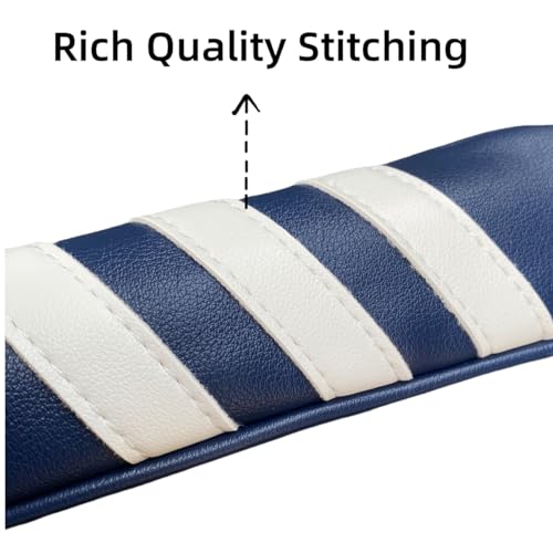 Golf Alignment Stick Cover - Chilxe Alighment Stick Headcover Head Cover - Synhtetic Leather Alignment Stick Holder - Basic Golf Accessories (Blue)