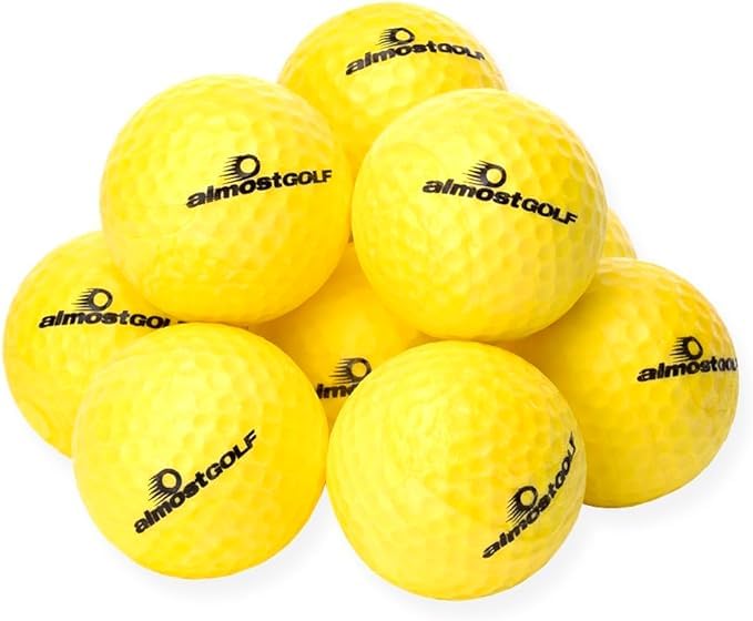 ALMOSTGOLF Limited Flight Practice Foam Golf Balls – Realistic Spin, Trajectory, & Accuracy Training - size: 24 Balls