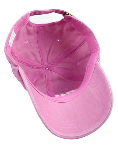 Pickleball Baseball Cap for Men Women, Funny Adjustable Embroidered Cotton Outdoor Sport Pickle Ball Heart Hat - color: Pink-1
