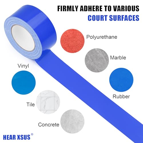 230 ft Pickleball Court Tape, 2 in Wide x 76.7 yd Long Court Marking Kit for A Complete Pickleball Court, Durable Floor Marking Tape for Outdoor and Indoor Use