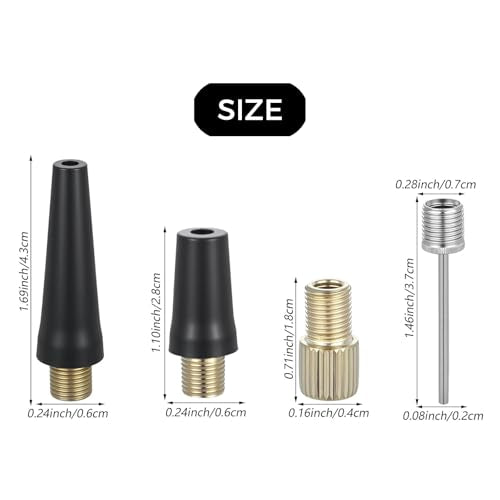 8 Mountain Bike tire Inflation Needle Basketball inflator Adapter kit, Suitable for inflator, Sports Ball, Bicycle, Bike, and inflator Adapter kit