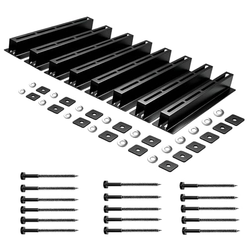 Heavy Duty Garage Ceiling Storage Rack System, Overhead Bin Slide Track Rails for 7 Bins (8 Pack), Adjustable Tote Hanger, 176 Lbs Capacity Steel - size: 8 Pack