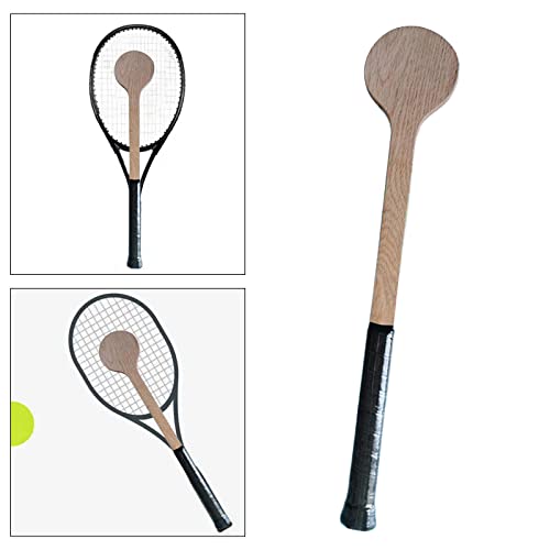 Milageto Tennis Racket Pointer Wooden Mid Spoon Tennis Practice Stick