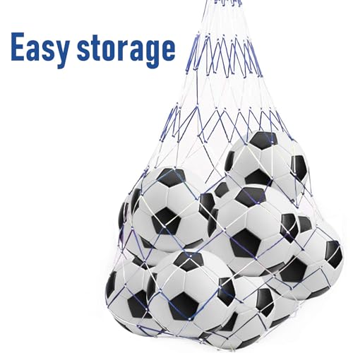 6 Pack Classic Soccer Balls Size 5/4/3 Includes Ball Pump and Net Bag,Soccer Training Ball Practice for Adults,Competition Soccer for Indoor Outdoor - size: Size 4