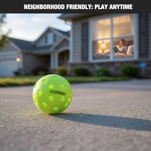 Low-Decibel Pickleball Balls, Hit Low-Volume Pickleball Balls, High Visibility & Bounce, Durable for All Skill Levels, 3PCS - color: Gray
