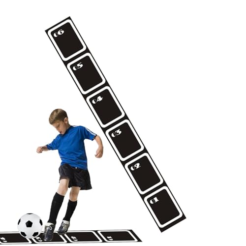 Non-Slip Agility Ladder – 250/350/450cm Jacob, Soccer Practice Tool, Speed Supply | Perfectly Great for Sports Fitness Exercise, Portable - size: 250x34x0.3CM