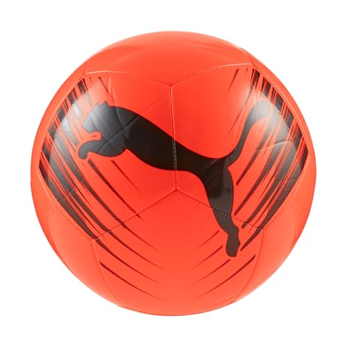 Puma Attacanto Graphic Soccer Ball - color: Glowing Red-Puma Black, size: 3