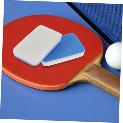 Yardwe 2pcs Table Tennis Paddle Cleaner Sponge Tool Portable Racket Cleaning Brush for Dirt Removal Soft Material for Safe Use Go Table Tennis Players