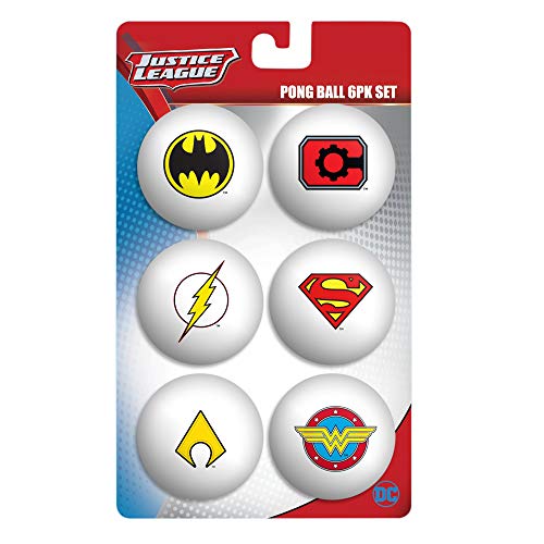 6-Piece Pong Ball Table Tennis Set - style: DC Superheros