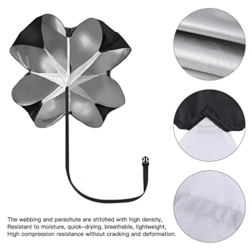 KUYOU Running Speed Training Speed Chute Resistance Parachute for Speed and Acceleration Training Fitness Explosive Power Training 56-Inch - style: 2 Resistance Parachutes + 1 Adjustable Belt