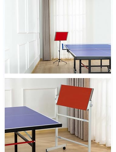 Table Tennis Rebound Board, Solo Practice Ping Pong Trainer with Adjustable Angles, Portable Desktop & Vertical Switchable Return Board for Home Office Gym Self-Study