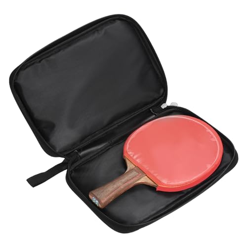 M METERXITY Ping Pong Paddle Cover - Table Tennis Racket Case Bag Apply to Storage Organize (10.6 x 7 -Inch, Grey)
