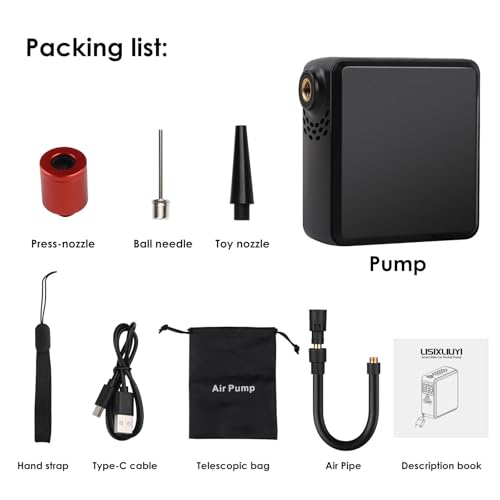 Mini Electric Bike Pump Tire Inflator Portable Air Compressor 150 PSI with Pressure Gauge Cube Floor Pumps, Digital Display Bicycle Pump for Bicycle,E-Bike,Motorbike,Football,Basketball
