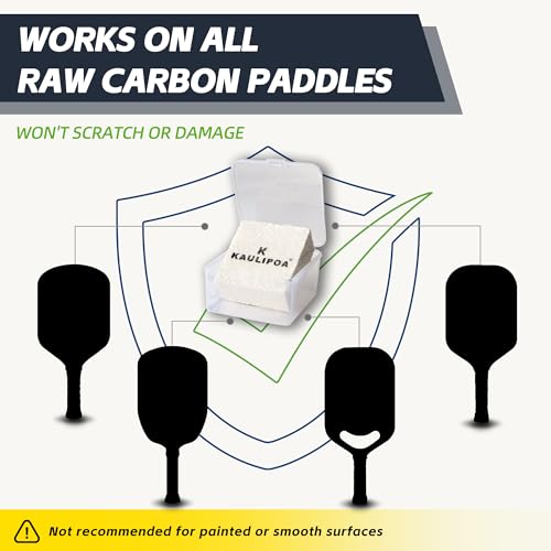2-Pack Pickleball Paddle Eraser & Cleaner Kit, White Rubber Carbon Fiber Residue Remover with Hard Cases & Microfiber Cloths, Premium Paddle Maintenance Accessories Gift Box