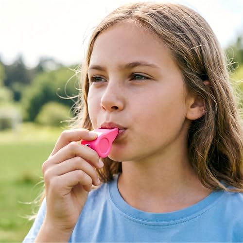 12 Packs Sports Whistles with Lanyard, for Coaches, Referees and Officials - color: Pink