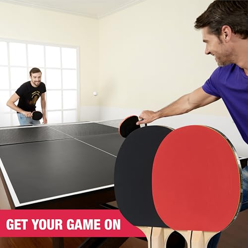 MD Sports Table Tennis Tables Multiple Styles Ping Pong Tables, Foldable for Easy Storage with Nets Included, Perfect for Family Game Rooms | Multiple Styles - style: Ping Pong Paddle Set