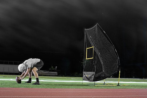 SKLZ Quickster Football Net: Portable, Durable Training Goal for Football Practice – Easy Setup, Stable Design, Ideal for Improving Passing and Kicking Accuracy and Skill Development - style: QUICKSTER 4 IN 1 FOOTBALL TRAINER
