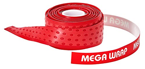 Tourna Mega Wrap Tennis Replacement Grip - color: Red