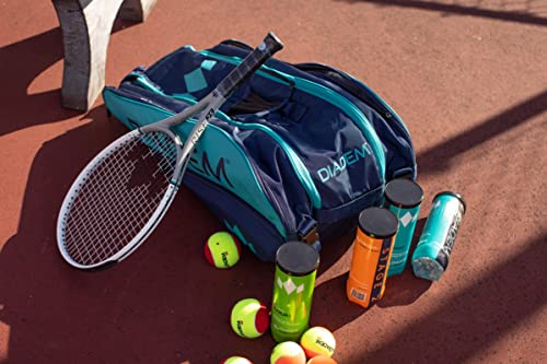 Diadem Rise 25 Grey Junior Racket | Youth Recreational Tennis Racket, High Performance, Pre-Strung | Indoor/Outdoor Play | 25” Length Ideal for Kids Ages 11-13