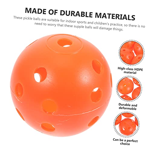 VICASKY 50pcs Indoor Outdoor Pickleball Practice Balls Garden Balls Wear-Resistant Hdpe Material