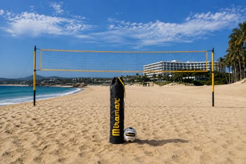 Miramar Large Barrel Volleyball Bag with Drawstring, Heavy Duty Volleyball Ball Storage Bag, Breathable Volleyball Carry Bag for Practice and Beach Volleyball